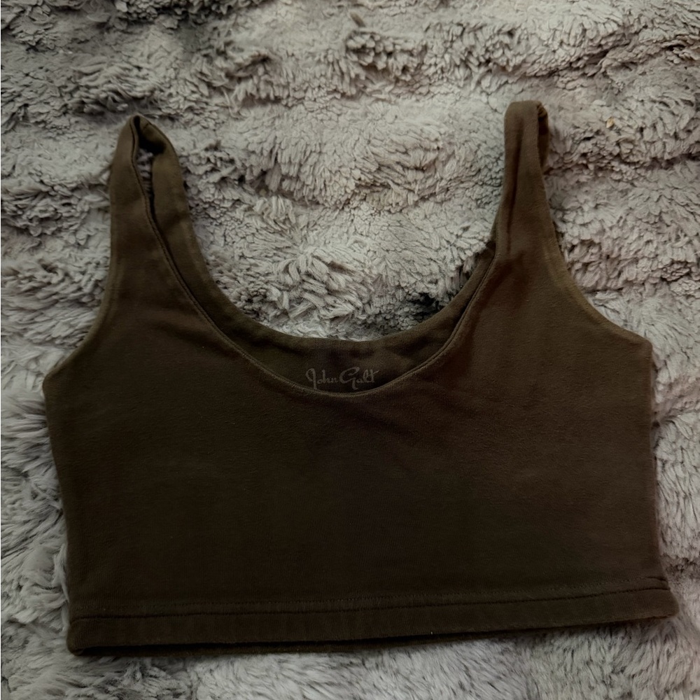 Brandy Melville Olive Crop Top